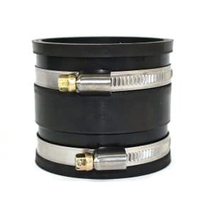 2-1/2 Inch Rubber Connecting Tube with Stainless Steel Hose Clamps