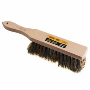 Natural Horsehair Handheld Counter Duster with Wood Handle - 2" Head Width, 13" Overall Length