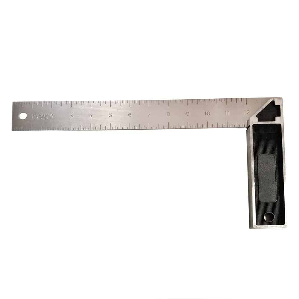 12 Inch Stainless Steel Blade Miter Square with Zinc Handle