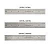 6-Inch Precision 4R Rigid Stainless-Steel Ruler - (1/8 Inch, 1/16 Inch, 1/32 Inch, 1/64 Inch)
