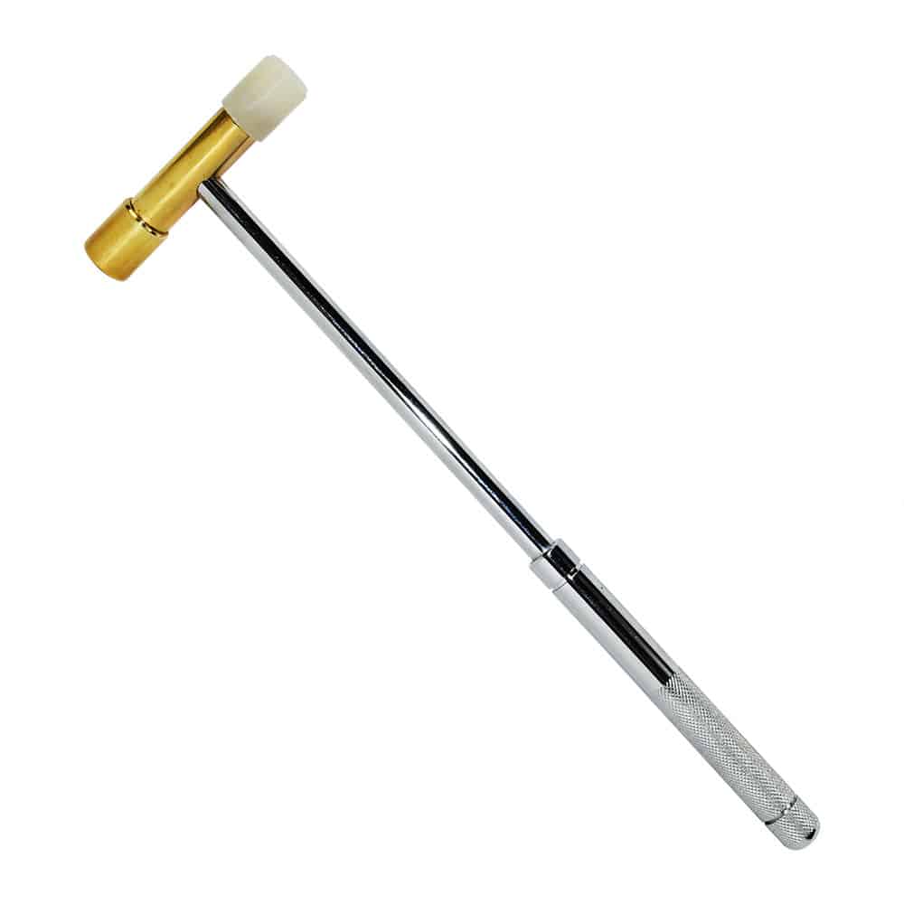 9-1/2 Inch Brass and Nylon Head Hammer