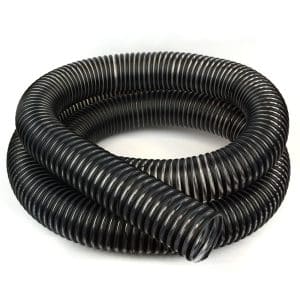 2-1/2 Inch x 10 Feet Dust Hose, Clear with black Helix