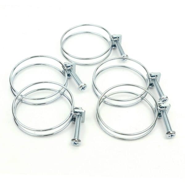 5 Pack 2 Inch Wire Hose Clamp