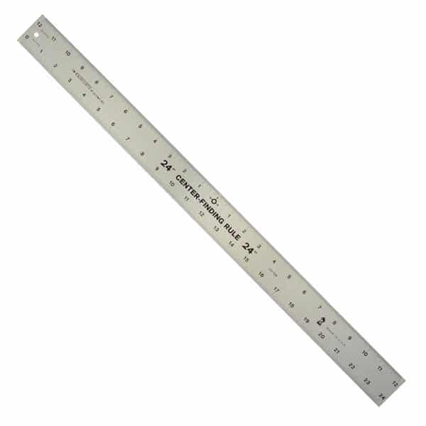 24 Inch Center Finding Ruler, 1-3/4 Inch Wide - Aluminum