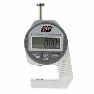 Digital Thickness Gauge measures upto 0.51 Inch/12.7mm with a 0.0005 Inch/0.01mm Resolution