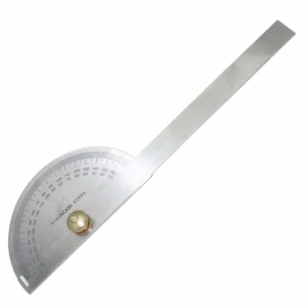 3-1/2 Inch Stainless Steel Depth Gauge with Round Head Protractor