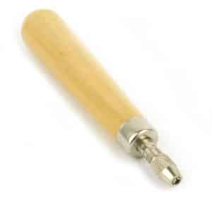 Wooden Handle for Needle Files with Steel Quick Locking Chuck