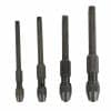 4 Pc Pin Vise Set Hand Held Hollow Handle Black Finish 4 Piece Vice Chuck Sizes