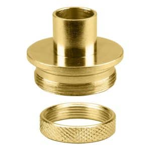 Brass Router Template Guide I.D. 17/32" O.D. 5/8" with Lock Nut - Door Template Kit Replaces Porter Cable 42045, 42237 & Templaco TG-1