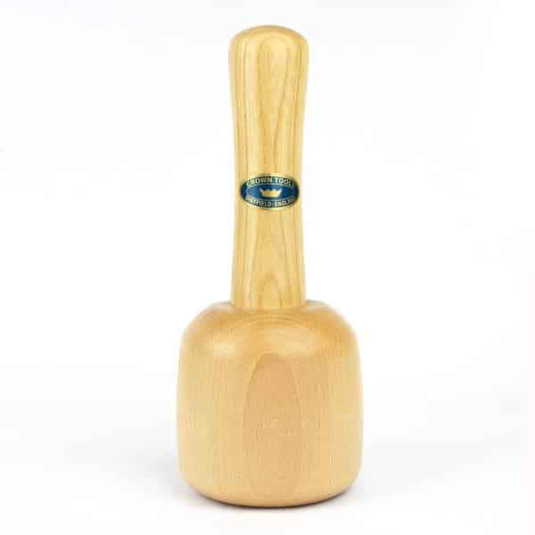 Lacquered Finish 18 oz Round Woodcarvers Mallet